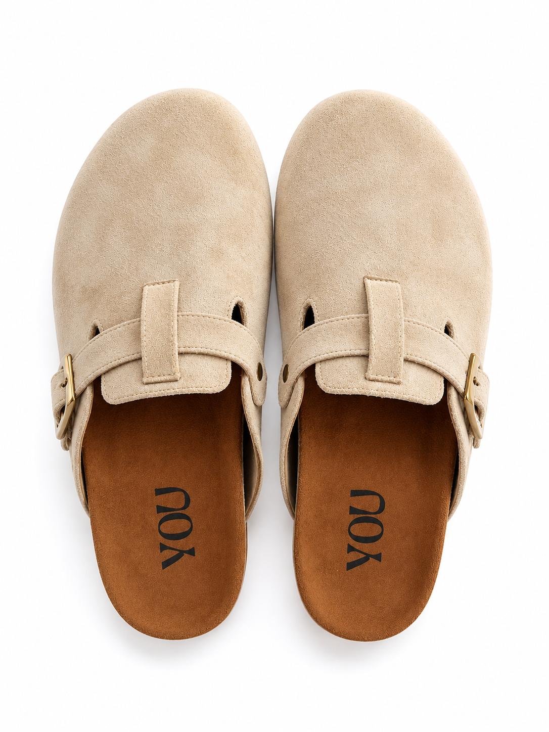 suede clogs-terra
