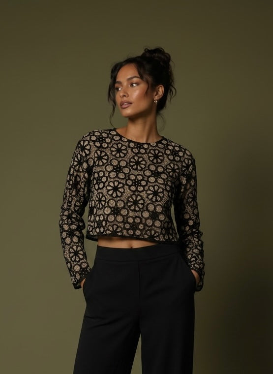 Floral Eclipse Knit