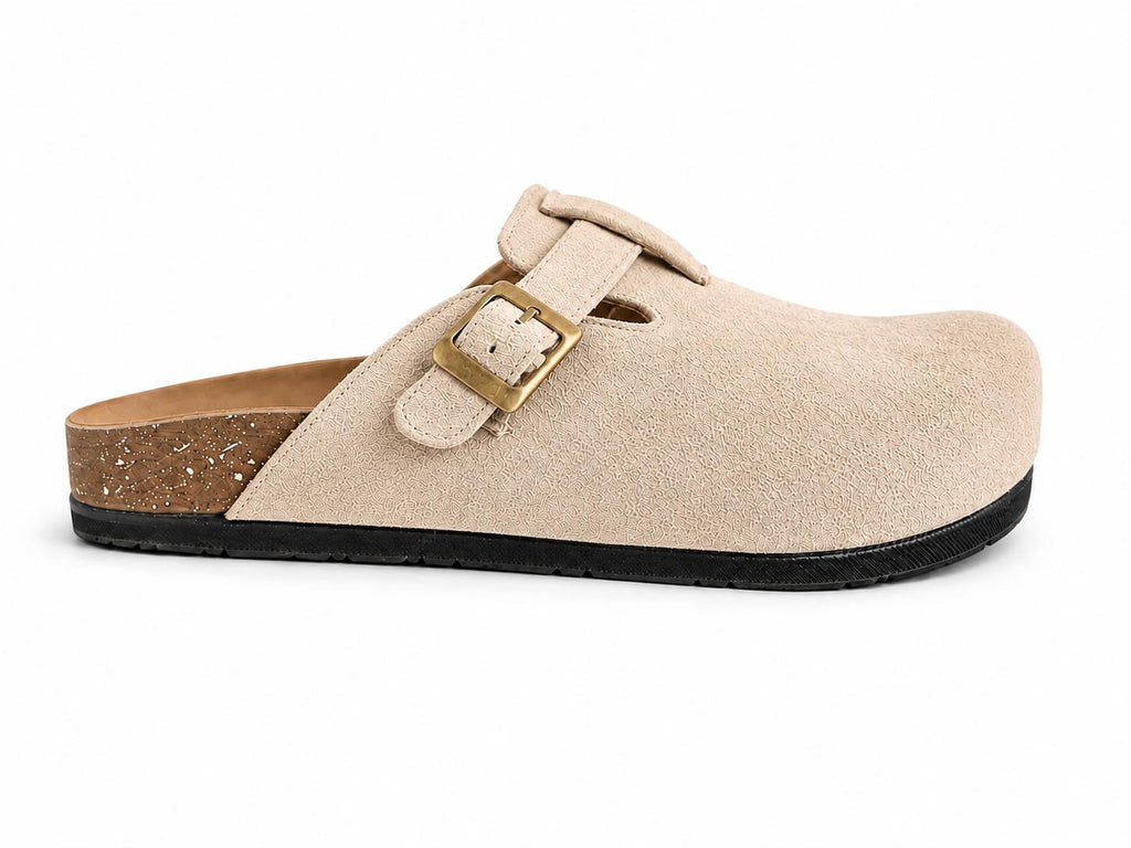 suede clogs-terra